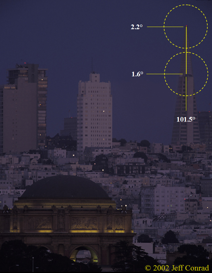 [Image: Alignment of Moon with Transamerica Building]